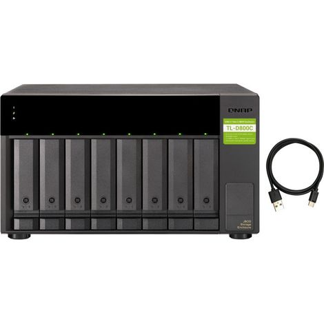 QNAP TL-D800C - úložná jednotka JBOD USB 3.2 (8x SATA), desktop (1/5)