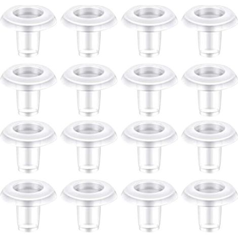 Bardusch Lot de 50 Pièces Accessoires pour Stores Vénitiens Transparents Clips de Store en Plastique Embouts de Fixation Maison Bureau Maintien du Rail Inférieur Stable (1/5)