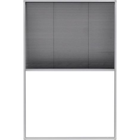 Plisse Insect Screen for Windows Aluminium 80x120 cm vidaXL