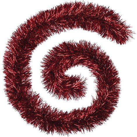Guirnalda boa hebras finas 15cmx2m 8 pliegues rojo - Feeric lights & christmas