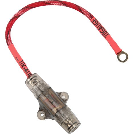 Câble de fusible Audio, Terminal en forme de O, matériau en cuivre, haute résistance 10GA pour bateau automobile