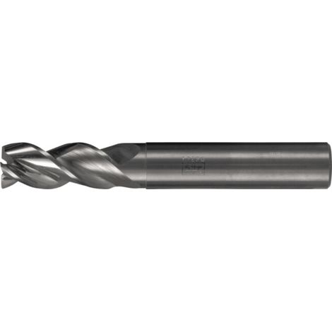 PFERD TOOLS Fraise VHM Ø10 mm, 3 dents, 2xDC, chanfrein 0,2 mm 45°, non revêtue, tige HA, Performance Aluminium