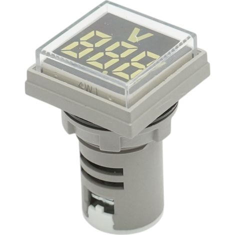 Indicatore digitale voltmetro a LED bianco 50-500V AC Ø 22mm Breckner Germany (1/4)