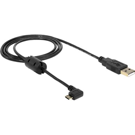 USB 2.0 Kabel, USB-A Stecker  Micro-USB Stecker 270° Verwendung:  Laden et Synchronisieren mobiler USB-Geräte