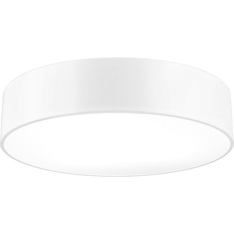 Merano Indiana Plafonnier cylindrique 3 lumières en métal blanc, LED E27