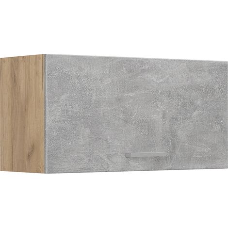 Pensile da cucina R-Line, Calcestruzzo/Rovere dorato, 80 cm Piatto, Vicco (1/5)