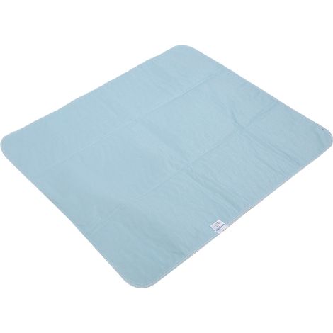 1 tapis d'allaitement lavable et réutilisable pour incontinence adulte, antidérapant (orange et bleu) (1/5)