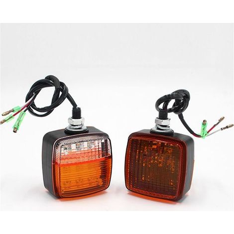 Feux de jour double face 12-80 V 13 W pour chariot élévateur et remorque (lot de 2) (1/5)