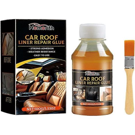 Colle liquide de réparation pour garniture de toit de voiture (100 ml) : forte adhérence, séchage rapide. (1/4)
