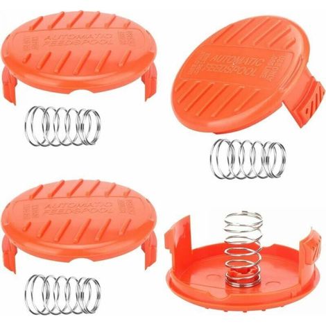 Spool caps, 4 pieces spool caps, spool caps for brush cutters, accessories for brush cutters, ABS spool caps for lawn mowers from Black-Decker, RC-100-P YMYNY (1/4)