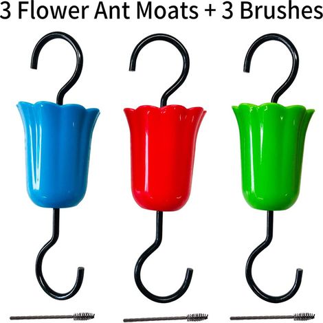 Lot de 6 pièces détachées pour mangeoire à nectar d'extérieur pour colibris et orioles (1/5)