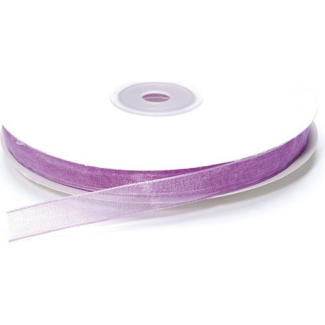 Nastro organza lilla glicine, mm 10 x 50 m