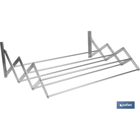 COFAN tendedero extensible pared aluminio 4.8 m , Tendedero extensible para pared.Fabricado en aluminio de alta calidad, proporcionando una mayor resistencia y vida útil del produ (1/10)