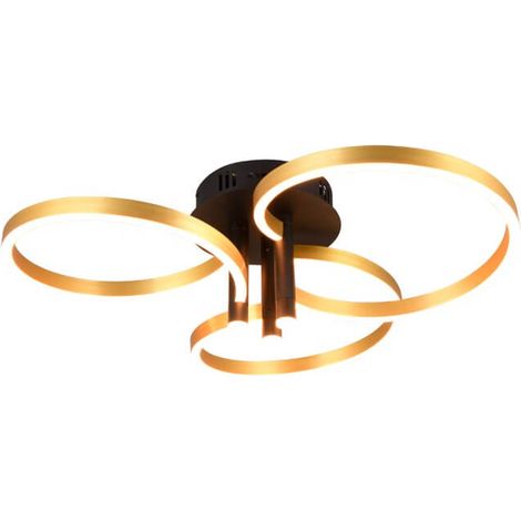 Plafonnier LED courbé Caruso or - Ø 65,5cm - 648110680 (1/3)