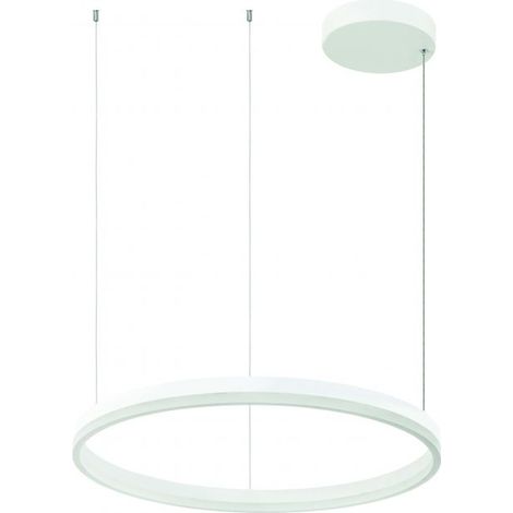Suspension Luminaire LED D600 42W Variable Blanc Mat ZAMBELIS - Blanc chaud - 3000K (1/2)
