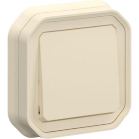 Interrupteur va-et-vient encastré Plexo 10AX IP55 - beige - Legrand (1/3)