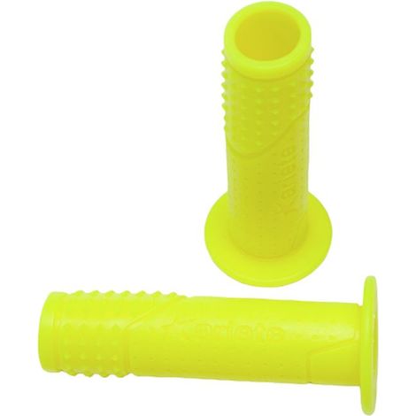 Puños de carretera Ariete EVO (120 mm) con orificio, amarillos