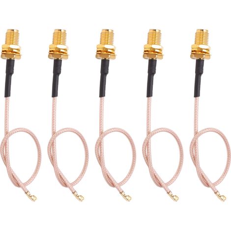 Câble adaptateur coaxial RF SMA vers IPEX RG178 vendu par lots de 5. (1/5)