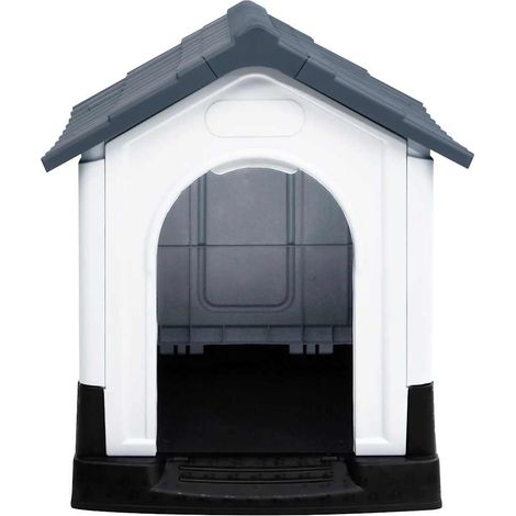 Maison Exclusive - Hundehütte Grau 57x68x66 cm Polypropylen