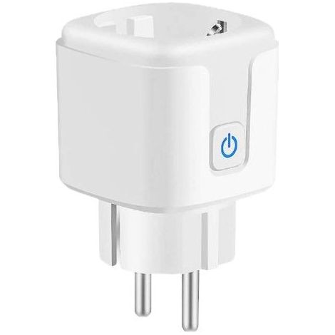 Prise connectée Zigbee 16A (UE) – Application Tuya Smart Life – Commande vocale avec Alexa et Google Assistant – Minuterie, suivi de la consommation d'énergie et télécommande – Prise intelligente pour (1/5)