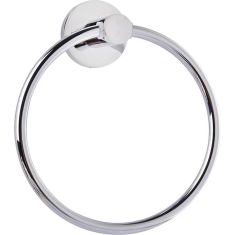 Porte-Serviettes, Anneau Porte-Serviettes Givré Argent Mural Rond en Acier Inoxydable de Bague de Serviette de SupAport pour Salle de Bain, Cuisine (1/4)