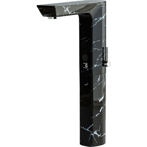 galindo grifo lavabo alto aroha tech electrónico marmol negro pila p2678120 (1/2)