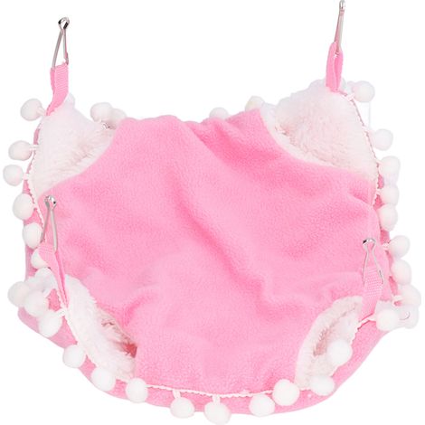 Petit hamac suspendu chaud pour perroquet, nid douillet pour hamsters, phalangers volants, hamsters dorés, rose (1/5)