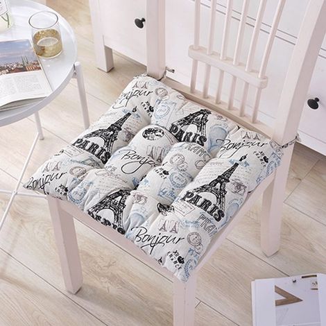 Coussin de siège - 2 pièces - Coussins de chaise - 4545 cm - Utilisation polyvalente pour chaise, fauteuil roulant et voiture - Pour une utilisation en intérieur - kussen de chaise de bureau - Tour Ei