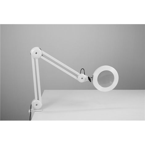 Lámpara de aumento, lámpara de trabajo - pinza metálica, brazo giratorio, iluminación regulable en 3 colores [Clase de eficiencia energética E] (1/5)