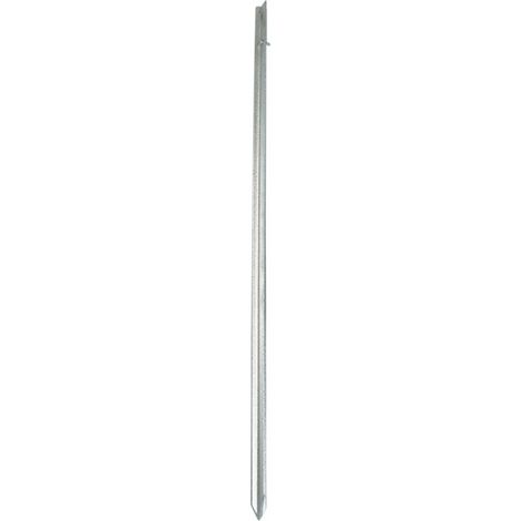 Lem Select – Piquet de terre zingué 100 cm – Forme en T pour installation facile – Conductivité optimale pour mise à la terre – Acier zingué