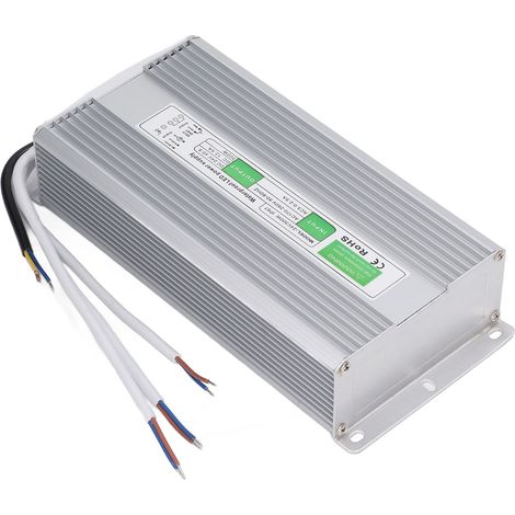 Alimentation LED 300W IP67 étanche, transformateur en aluminium, entrée AC170-260V, sortie DC24V, bloc d'alimentation extérieur robuste. (1/5)