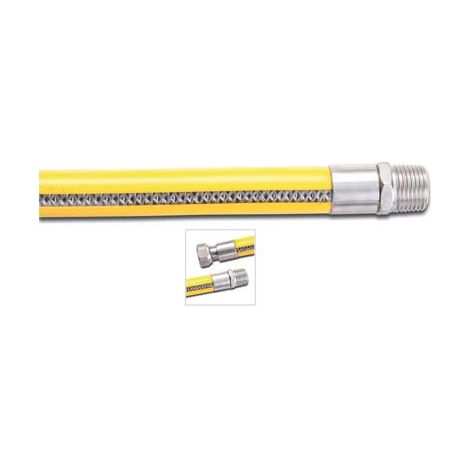 TUBO GAS FLESSIBILE MF  INOX/PVC 1/2MF CM 150