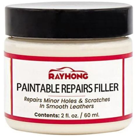 Baume cuir rénovateur crème - 60 mL pour Réparation en Cuir,Canapé de Siège de Voiture Meubles Vestes Sac À Main-1PCS (1/4)