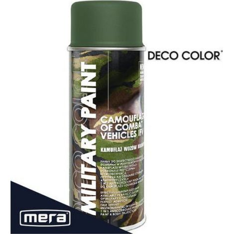 Peinture En Spray - Vert Olive RAL6003 - Finition Mate - Antireflet - Pour Camouflage Et Rénovation - 400 ml