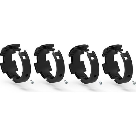 Lot de 4 bagues pour attaches verrou renforcées - tube ZF Ø 80 mm