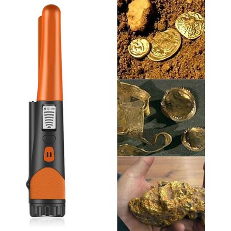 Détecteur de métaux - - Pinpointer portable - Étanche - 1 m de profondeur - Orange (1/4)