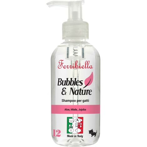 Shampoo districante lucidante con aloe, miele e jojoba per gatti con pelo lungo 250 ml