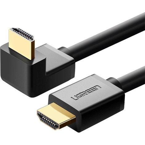 Câble HDMI coudé Ugreen (90°), 4K, 2m - Noir