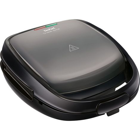 Snack Time Tefal SW341B con piastra multifunzione per waffel e toast, incluse 2 piastre, 700 W, grigio/nero (1/5)