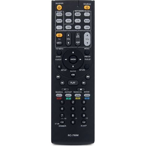 Ersatz-Fernbedienung kompatibel mit Onkyo AV-Receiver RC-799M mit TV-Steuerung (1/5)