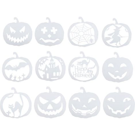 12 Halloween-Schablonen für Halloween-Dekoration (1/3)