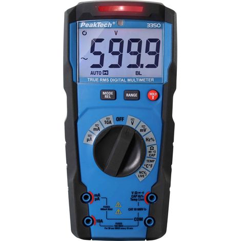 Digitalmultimeter PeakTech P 3350 schwarz kompakt 600 Volt