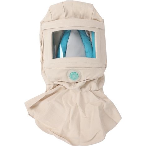 Cagoule de protection de sablage avec visière transparente, ventilation réglable, équipement de sécurité (1/5)