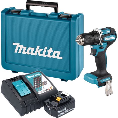 Perceuse-visseuse sans fil Makita DDF 487 RF1E 18 V 40 Nm sans balais + 1 batterie 3,0 Ah + chargeur + mallette (1/5)