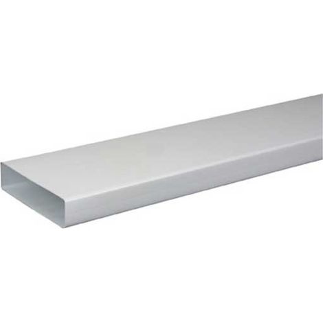 Atlantic – Tube rectangulaire plastique rigide 55 x 220mm – Longueur 3m pour réseaux rectangulaires VMC – SKU 460007