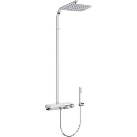 Ideal Standard Sistema doccia Ceratherm S200 con mensola e doccetta Stick Cromo, A7332AA