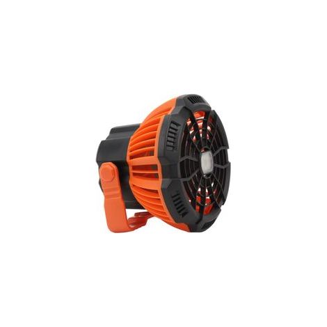 Ventilateur d'extérieur suspendu avec télécommande et lumière LED, alimenté par batterie et rechargeable par USB, idéal pour la randonnée, les barbecues, les voyages et la pêche. (1/5)