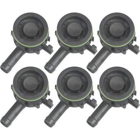 6 couleurs : Noir Matériau : Soupape automobile en PVC plastique, clapet anti-retour, soupape d'échappement pour Audi. (1/5)