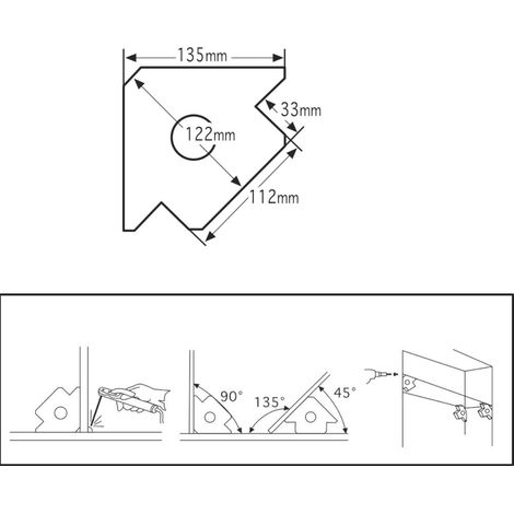 Equerre magnétique grande épaisseur 20 mm DRAKKAR EQUIPEMENT - 05774 (1/3)