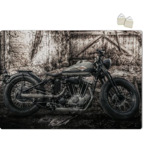 HARLEY RETRO - POSTER en PVC de 3 mm - Dimension : 70x100 cm